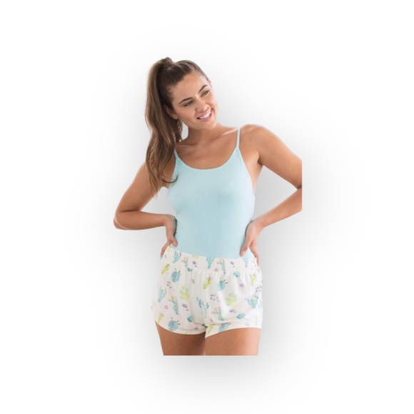 new Honeydew ❤︎ Evie Rib Spaghetti Strap Deep Scoop Back Thong Bodysuit ❤︎ Mist - Picture 9 of 16